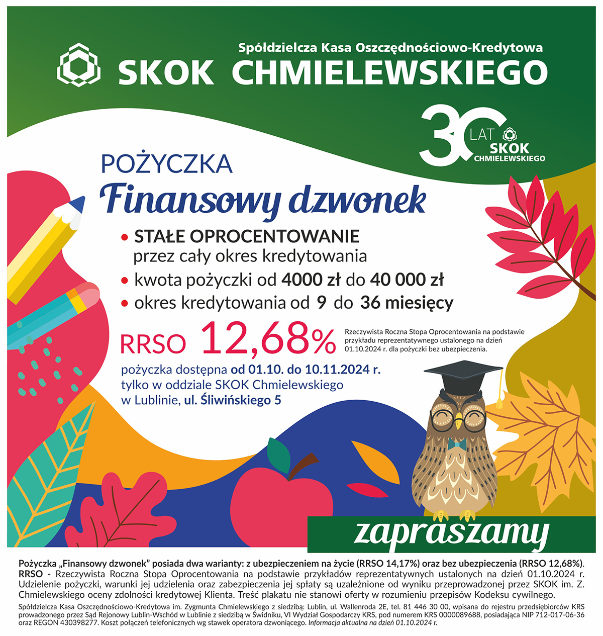 Pożyczka Finansowy dzwonek w SKOK Chmielewskiego